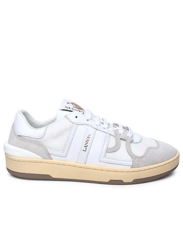 Lanvin White Leather Blend Sneakers