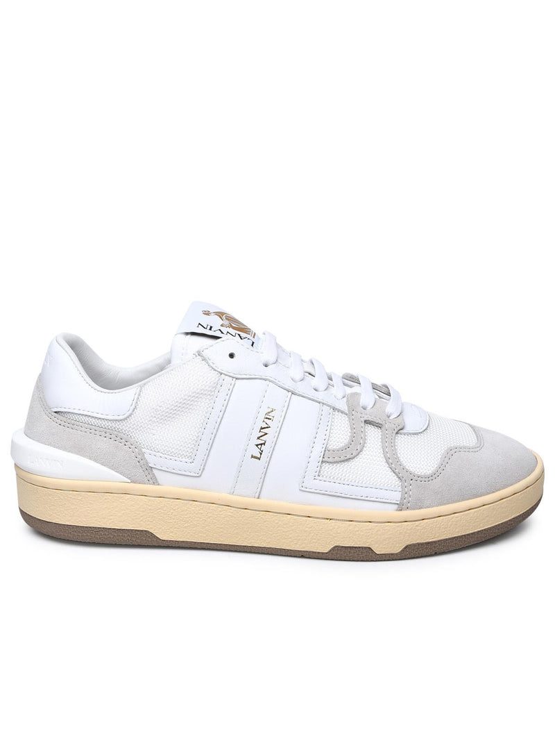 Lanvin Lanvin White Leather Blend Women Sneakers - World Class Fashion