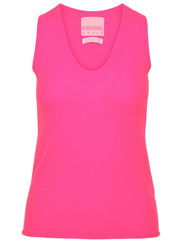 Crush Fuchsia Cashmere Tank Top