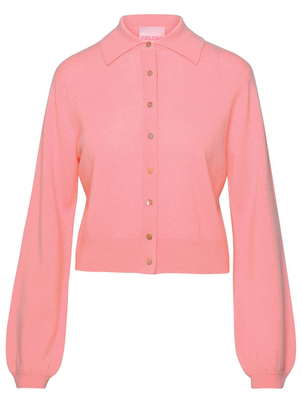 Crush Pink Cashmere Cardigan