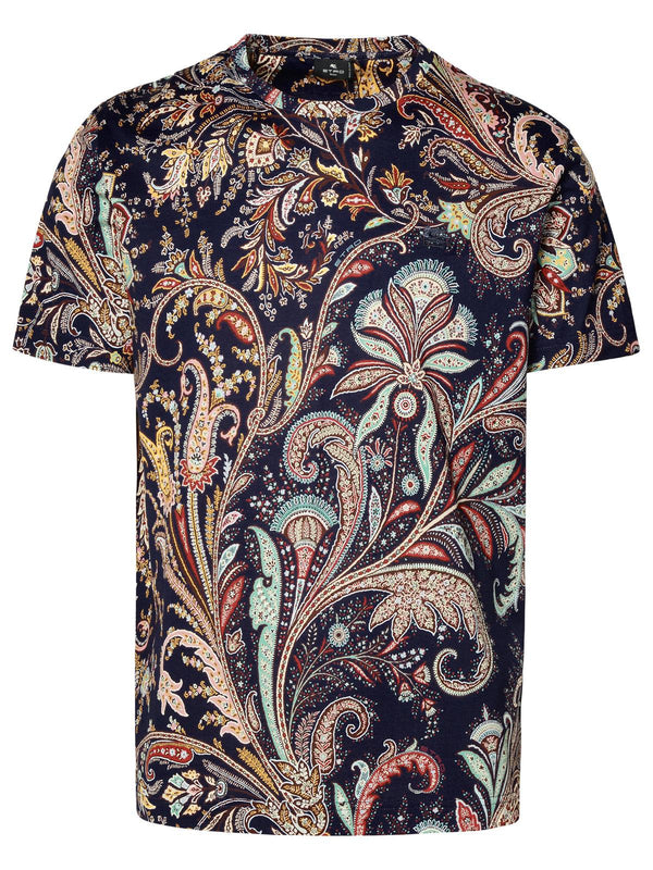 Etro Blue Cotton T-shirt