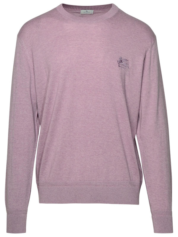 Etro Lilac Cotton Blend Sweater