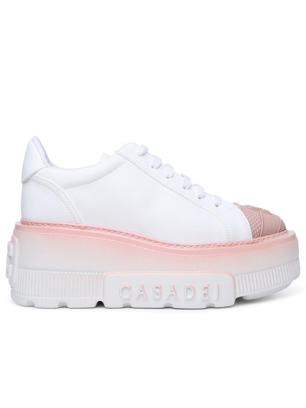 Casadei 'nexus' Sneakers In White Recycled Fabric