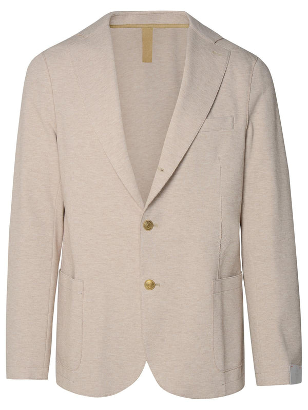 Eleventy Beige Cotton Blend Blazer