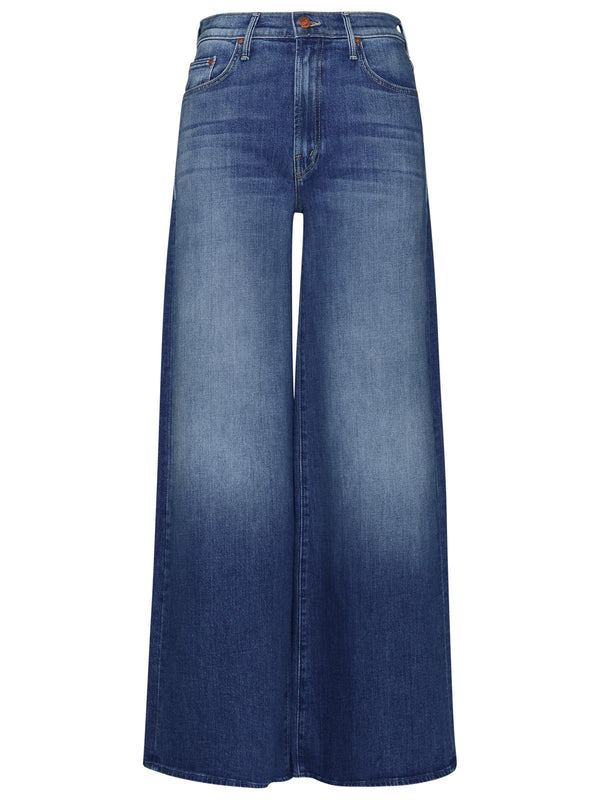 Mother Blue Cotton Blend Jeans