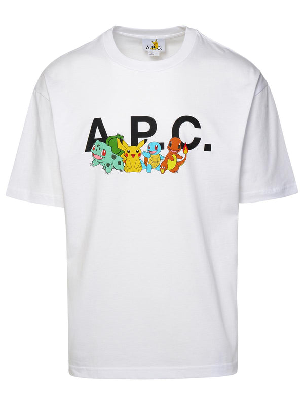 A.p.c. 'pokÉmon The Crew' White Cotton T-shirt