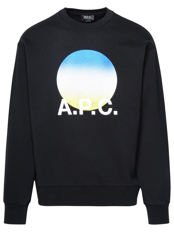 A.p.c. Black Cotton Sweatshirt