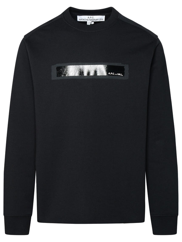 A.p.c. Black Cotton Sweatshirt