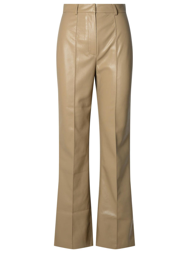 Nanushka Pantalones Nanushka LEENA de poliuretano color topo - World Class Fashion