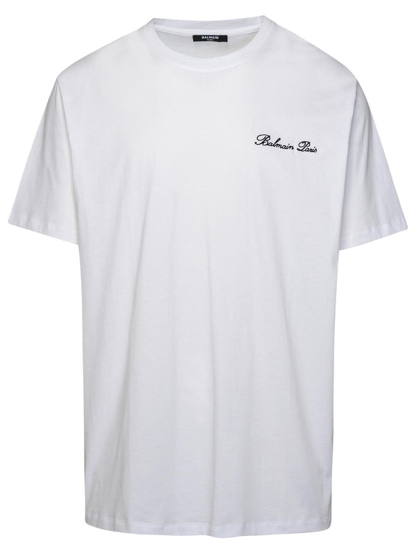 Balmain White Cotton T-shirt