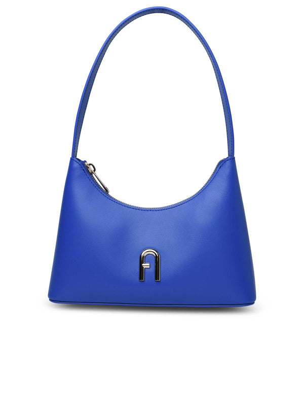 Furla 'diamante' Mini Bag In Blue Calf Leather