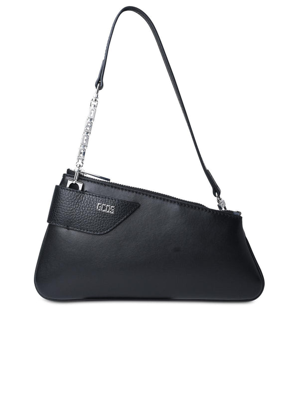 Gcds 'comma Notte' Black Leather Bag