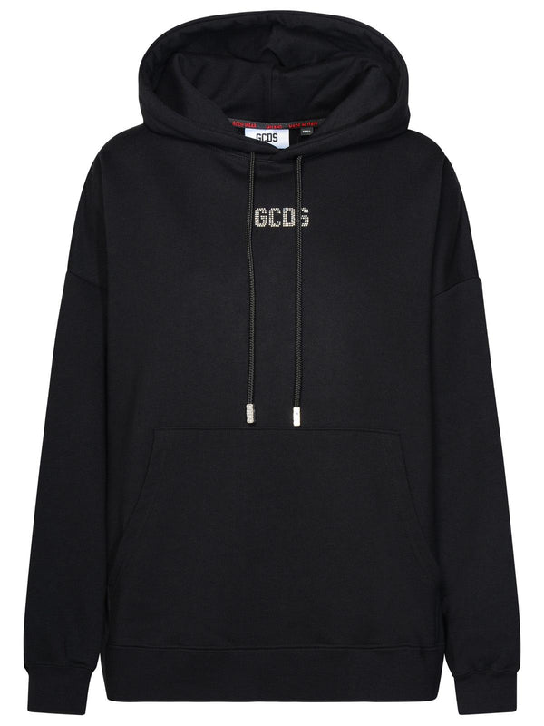 Gcds Black Cotton Sweatshirt