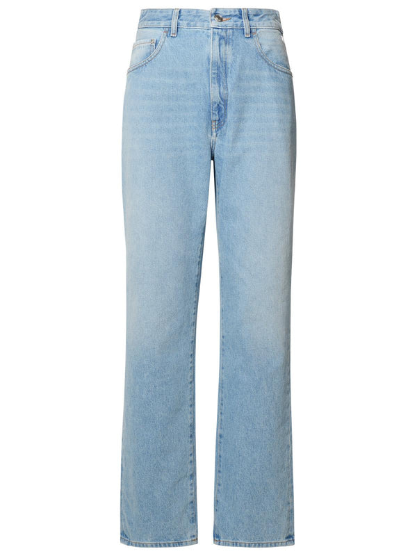 Gcds Light Blue Cotton Jeans