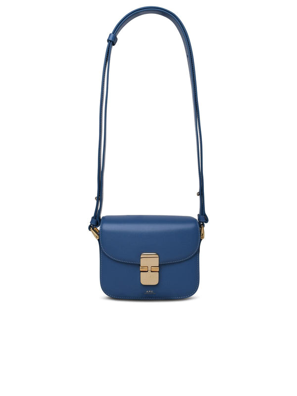 A.p.c. Light Blue Leather Bag