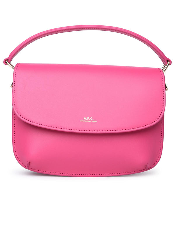 A.p.c. 'sarah' Mini Fuchsia Leather Bag