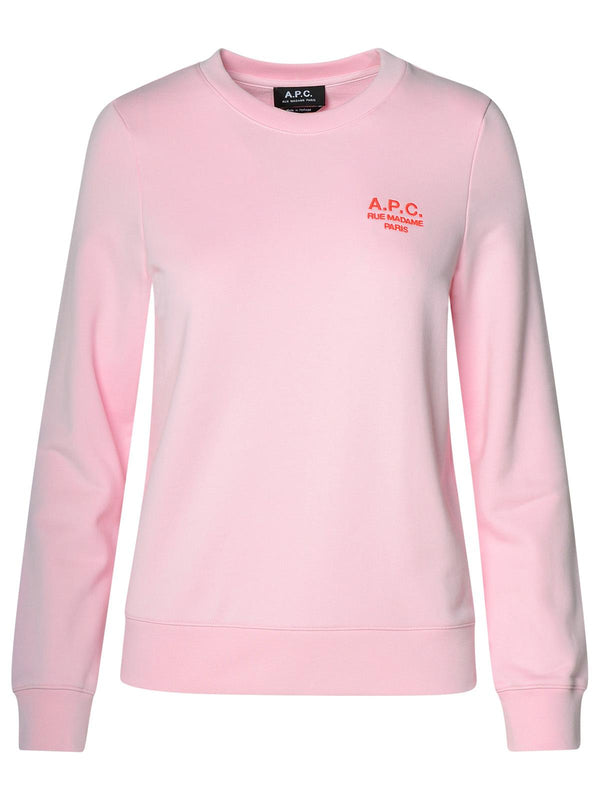 A.p.c. 'skye' Pink Organic Cotton Sweatshirt