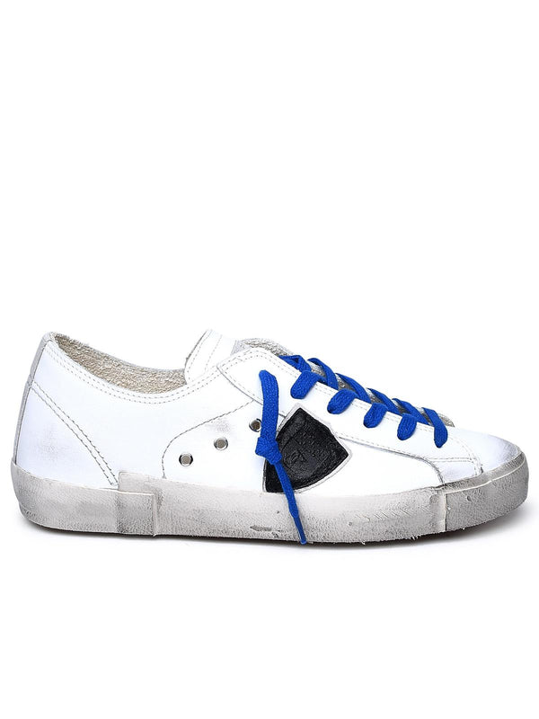 Philippe Model White Leather Sneakers