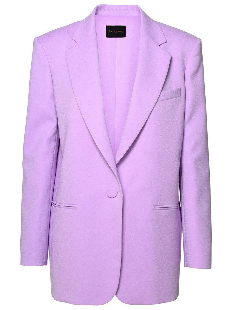 The Andamane The Andamane Lilac Polyester Blazer Women - World Class Fashion