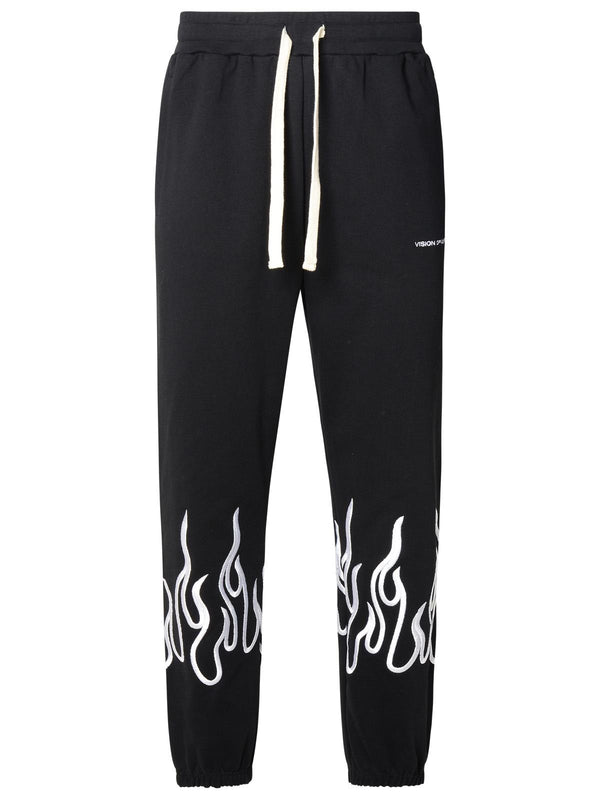 Vision Of Super Black Cotton Track Pants