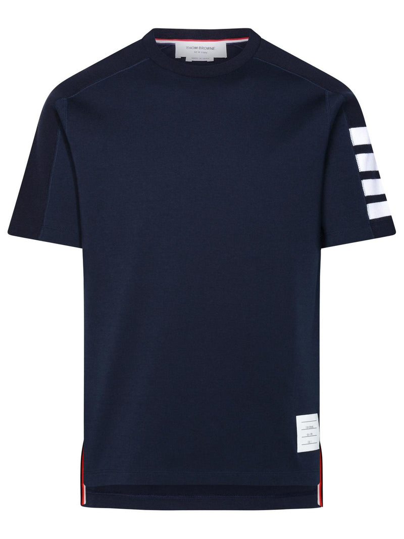 Thom Browne Thom Browne Navy Cotton Polo Shirt Men - World Class Fashion