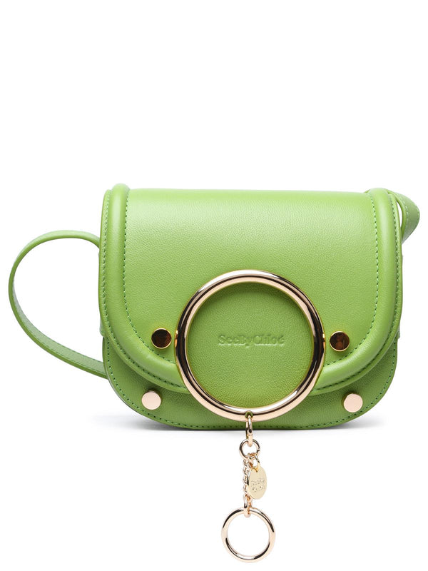 See By ChloÉ Small 'mara' Green Cowhide Crossbody Bag