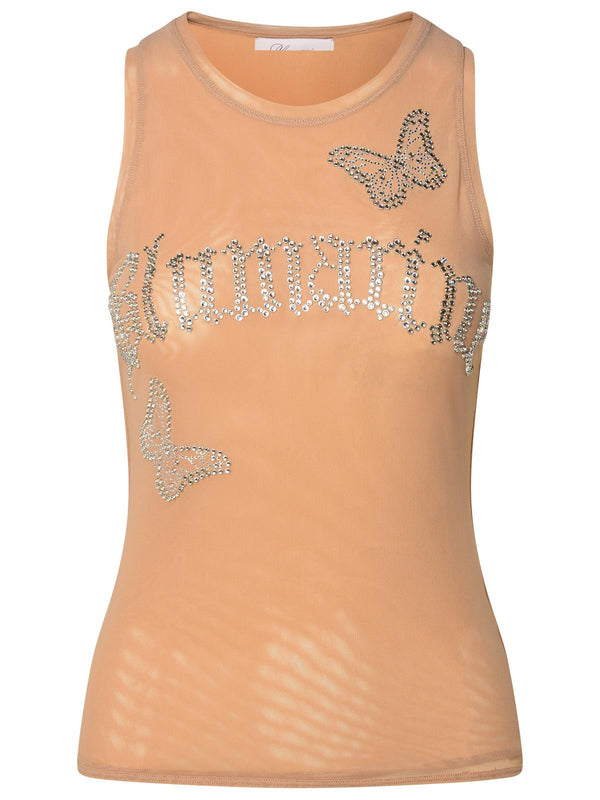 Blumarine Nylon Blend Tank Top Nude