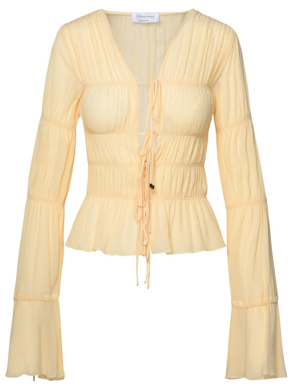 Blumarine Ivory Viscose Shirt