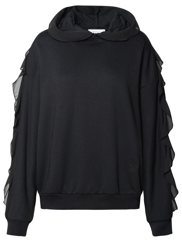 Blumarine Black Cotton Sweatshirt