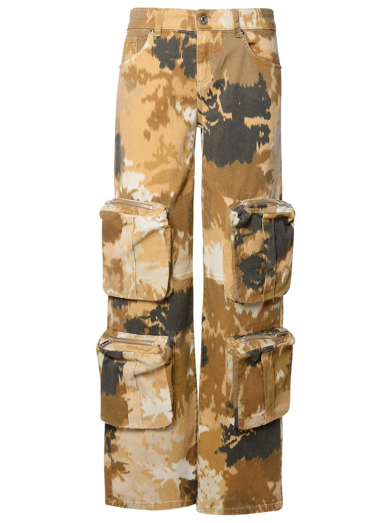 Blumarine Blumarine Cotton Cargo Jeans Brown Women - World Class Fashion
