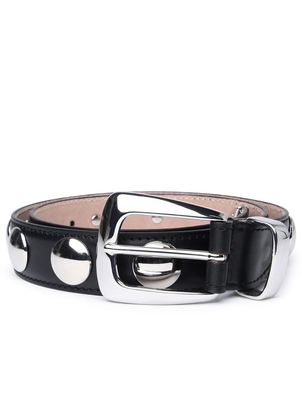 Khaite Black Leather Belt