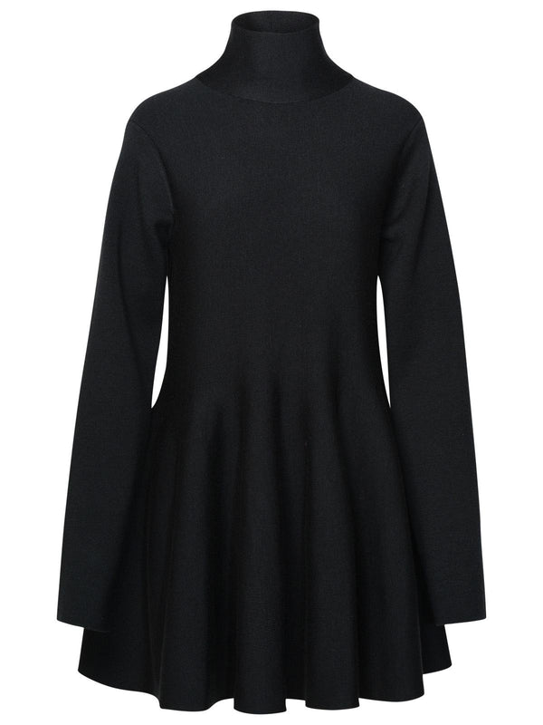 Khaite Black Wool Blend Dress