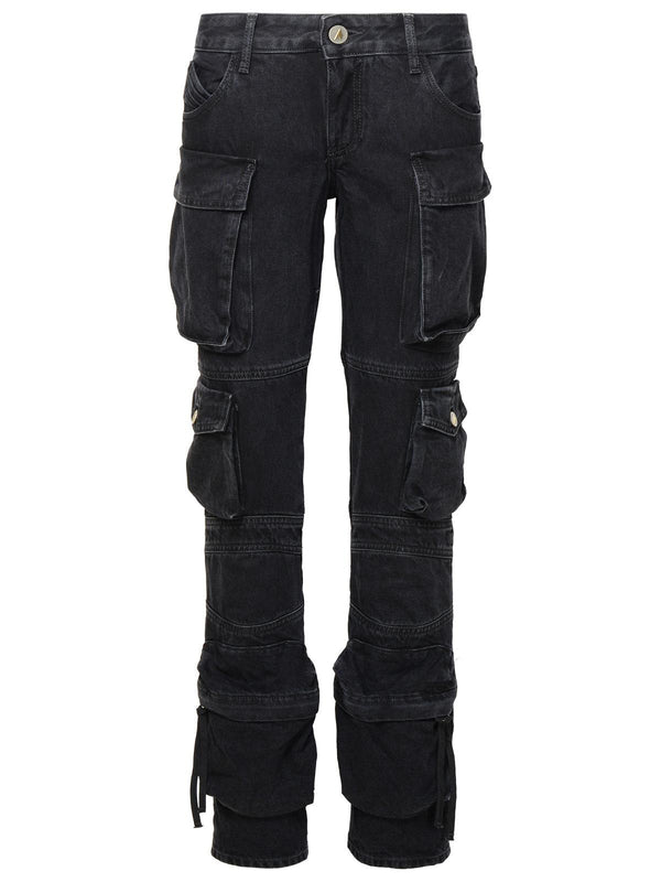 The Attico 'essie' Black Cotton Jeans