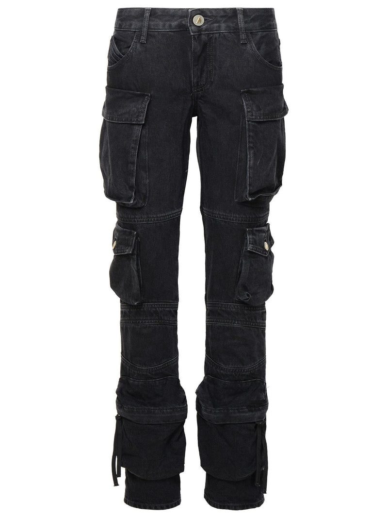 The Attico The Attico Essie Black Cotton Jeans - World Class Fashion