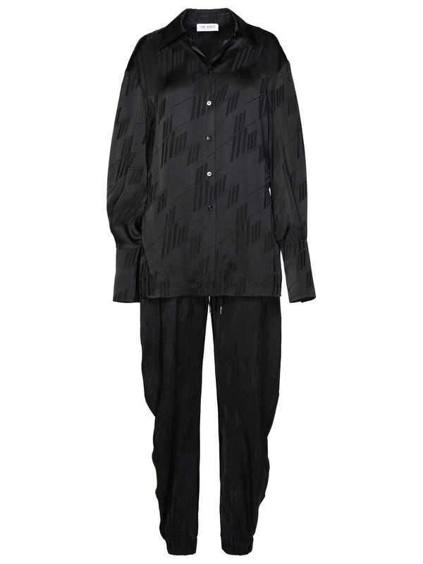 The Attico Black Viscose Jumpsuit