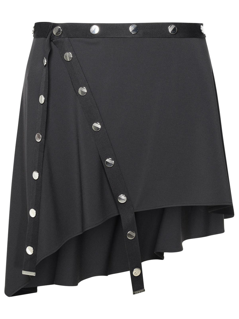 The Attico Minifalda de mujer The Attico en mezcla de acetato negro - World Class Fashion