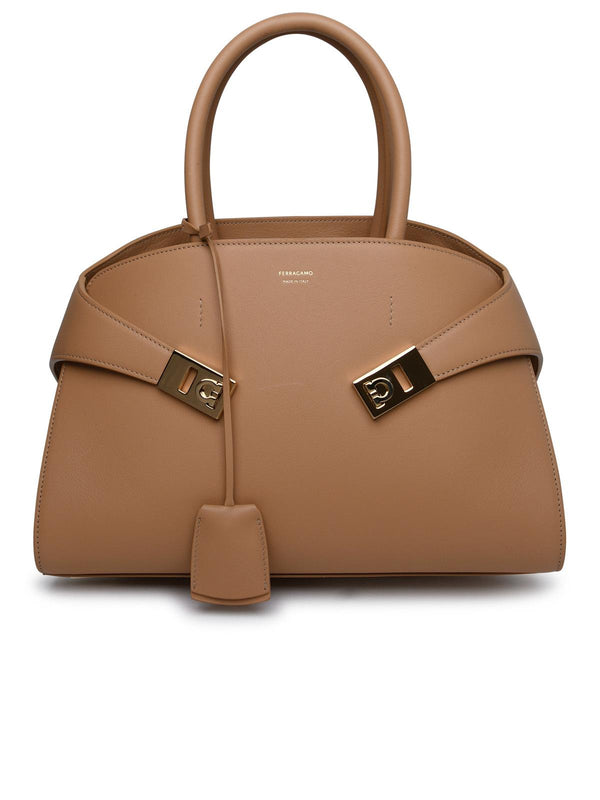 Salvatore Ferragamo Coffee Leather Bag