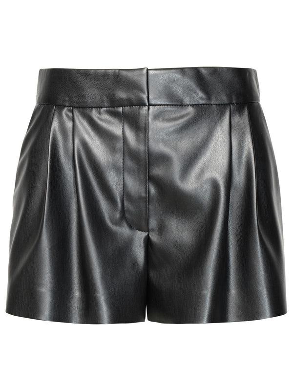 Stella Mccartney Black Vegan Leather Shorts