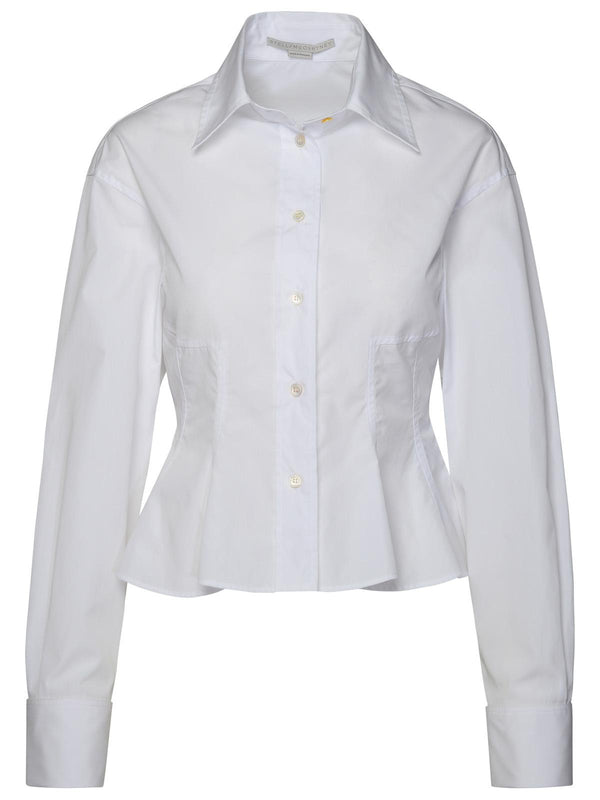 Stella Mccartney 'peplum' White Organic Cotton Shirt