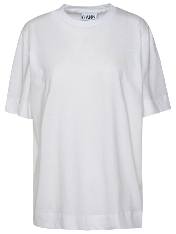 Ganni White Organic Cotton T-shirt