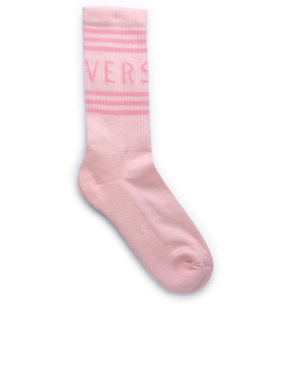 Versace Pink Organic Cotton Socks