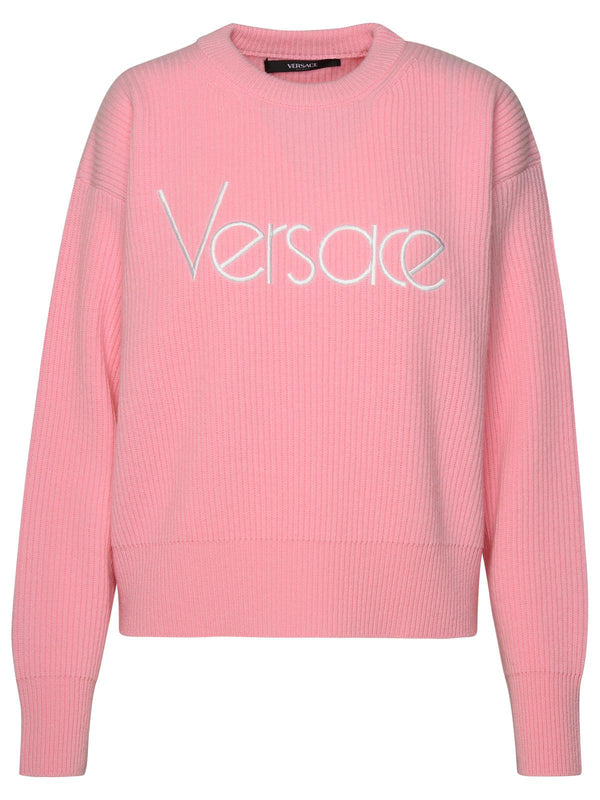 Versace Pink Virgin Wool Sweater