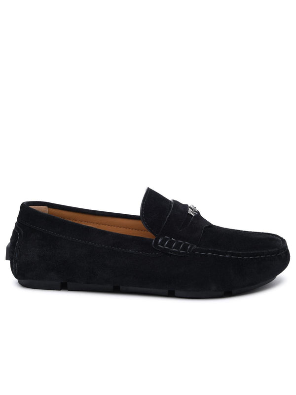 Versace Black Suede Loafers