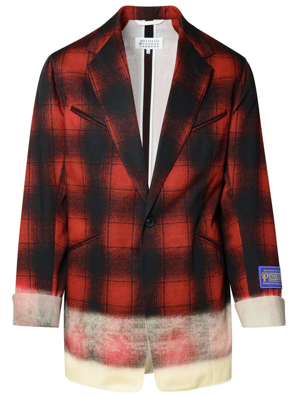 Maison Margiela Red Cotton Blazer