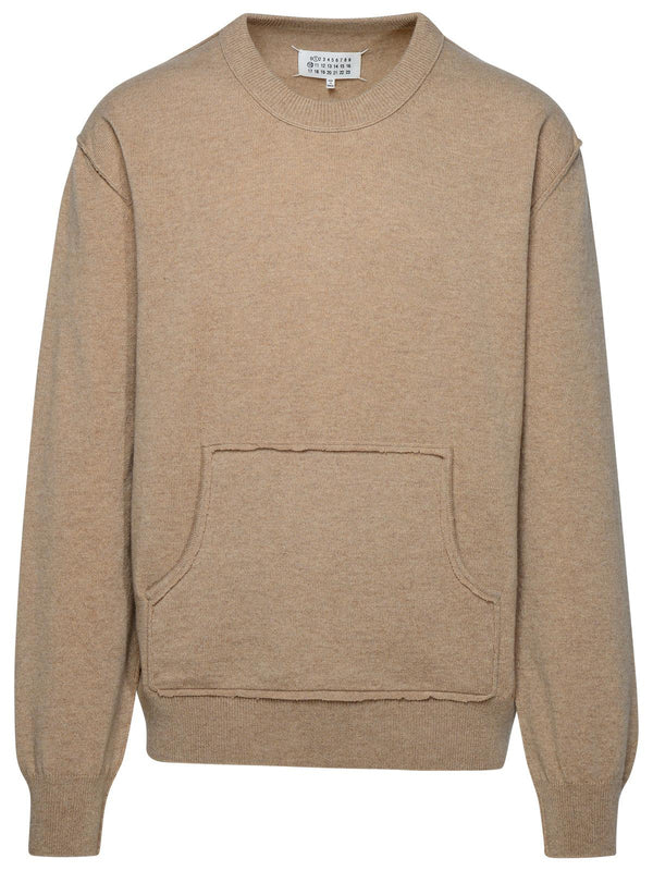 Maison Margiela Beige Cashmere Blend Sweater