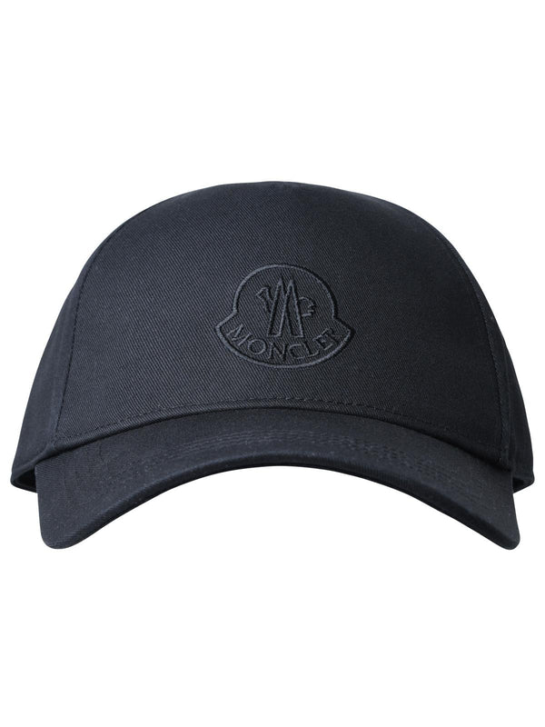 Moncler Black Cotton Hat