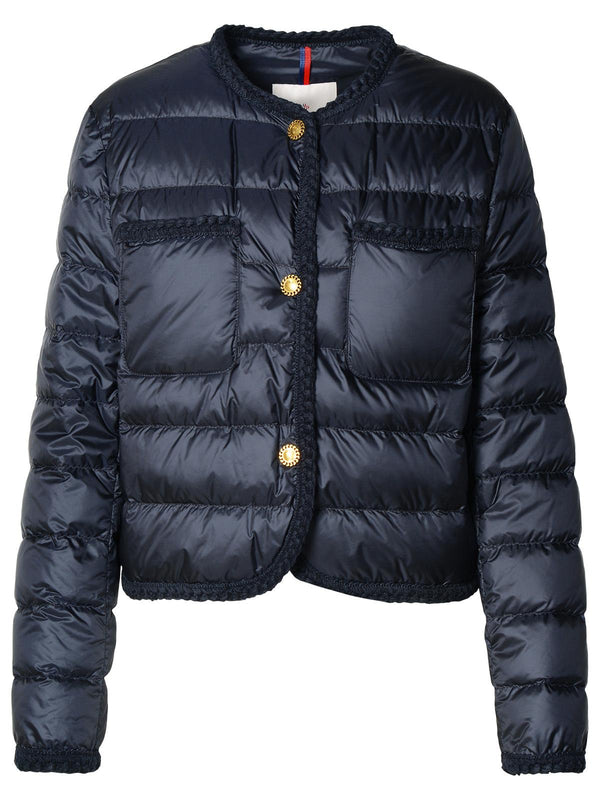 Moncler 'aristeo' Midnight Blue Polyamide Down Jacket