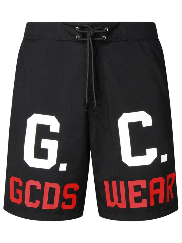 Gcds Black Polyester Swimsuit