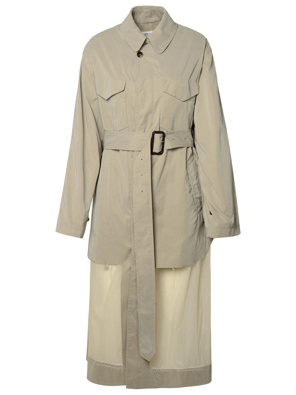 Maison Margiela 'dÉcortiquÉ' Reversible Grey Nylon Blend Trench Coat