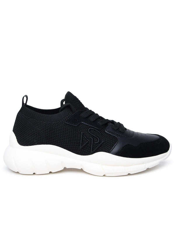 Stuart Weitzman Black Fabric Sneakers